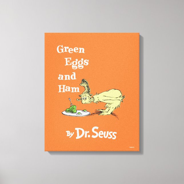 Toile Dr. Seuss | Les œufs verts et le jambon (Recto)
