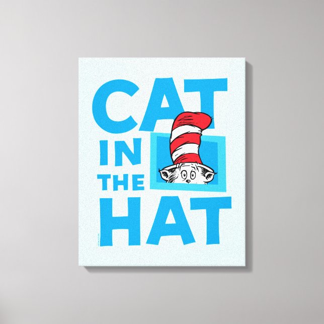 Toile Dr. Seuss | Logo du Chat dans le Chapeau (Recto)
