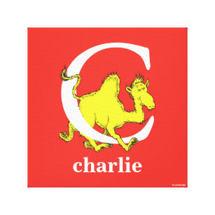 Toile Dr Seuss's ABC : Letter C - White   Add Your Name