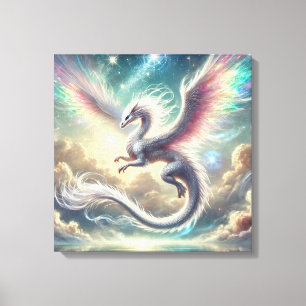 Toile Dragon Blanc