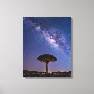 Toile Dragon Blood Tree Milky Way Canvas  Ancient Nature