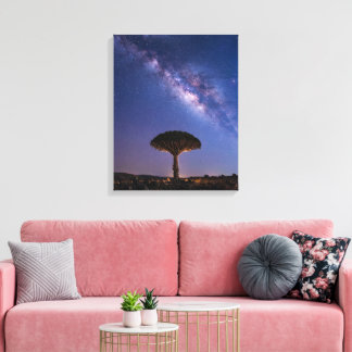Toile Dragon Blood Tree Milky Way Canvas Ancient Nature