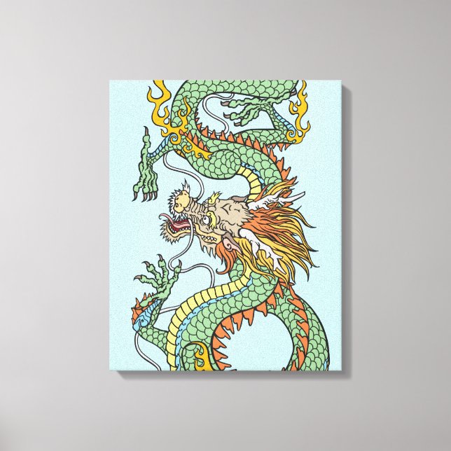 Toile Dragon chinois traditionnel (Recto)