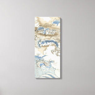 Toile Dragon Ciel Japonais vintage