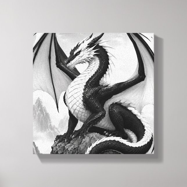 Toile Dragon de la Flamme de l'Ombre (Recto)