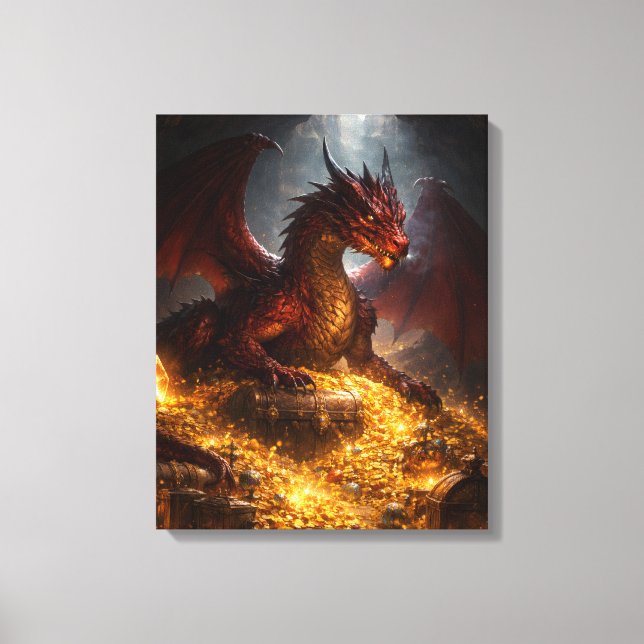 Toile Dragon du Trésor Caché (Recto)