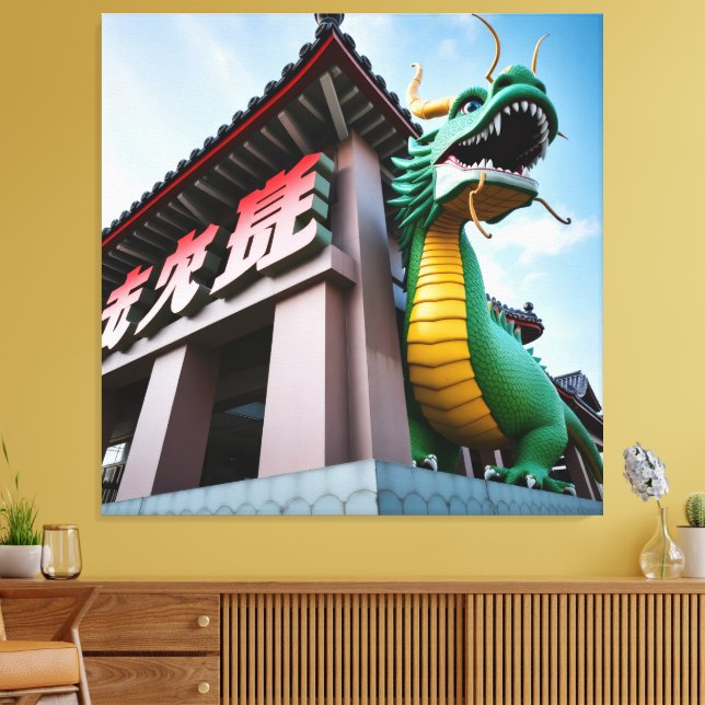 Toile Dragon impérial chinois (Insitu(Salon))
