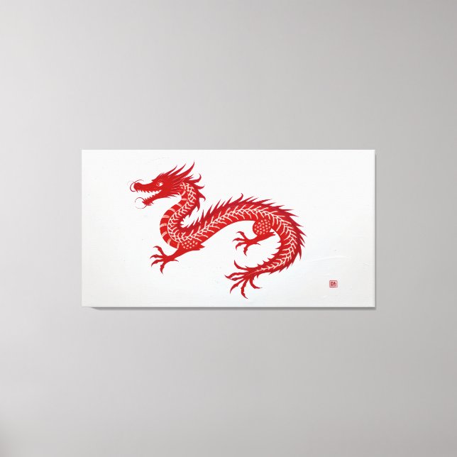 Toile Dragon Rouge (Recto)