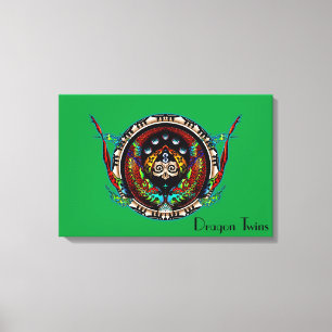 Toile Dragon Twins