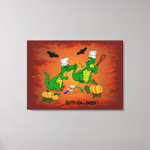 Toile Dragons - Joyeux Halloween ! Aujourd'hui je vais c