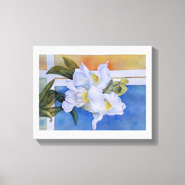 TOILE DRAGONS SNAP BLANCS PEINTS CANVAS WRAPELÉS (Recto)