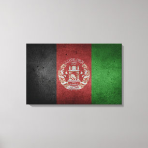 Toile Drapeau affligé de l'Afghanistan
