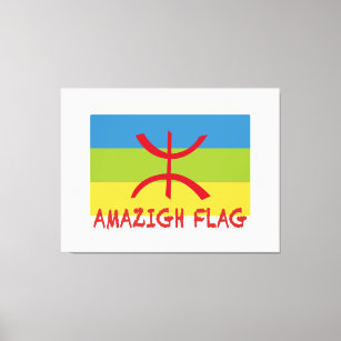 Toile Drapeau Amazigh - Drapeau Amazigh Drapeau