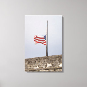 Toile Drapeau américain à mi-mât (USA)