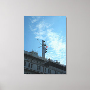 Toile Drapeau américain au-dessus des États-Unis