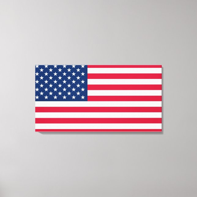 Toile Drapeau américain - États-Unis d'Amérique - Patrio (Recto)