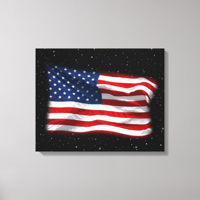 Toile Drapeau américain patriotique États-Unis (Recto)
