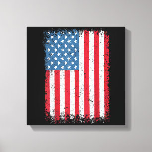 Toile Drapeau Américain Patriotique Pour Hommes Femmes E