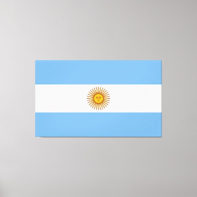 Toile Drapeau argentin Bandera De Argentina (Recto)