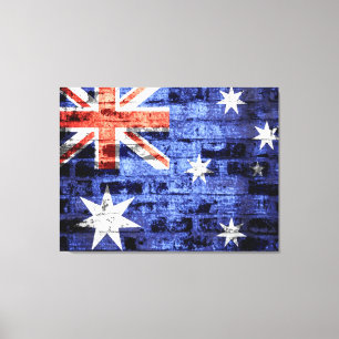 Toile Drapeau australien Vintage