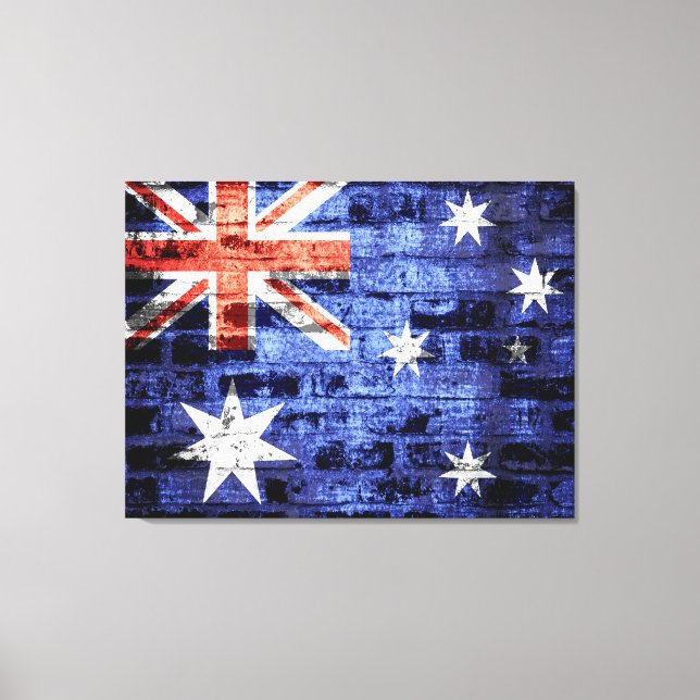 Toile Drapeau australien Vintage (Recto)