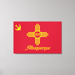 Toile Drapeau d'Albuquerque (Nouveau-Mexique)