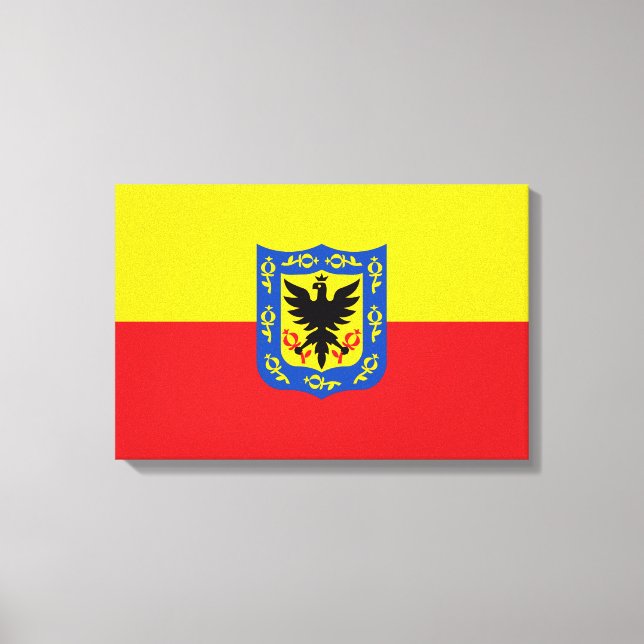 Toile Drapeau de Bogotá (capitale colombienne) (Recto)