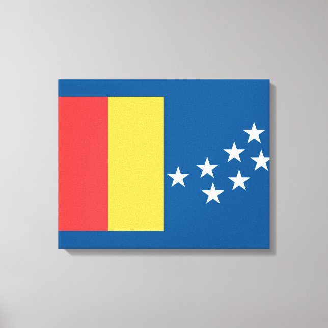 Toile Drapeau de Durham (Caroline du Nord, États-Unis) (Recto)