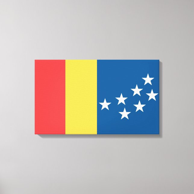 Toile Drapeau de Durham (Caroline du Nord, États-Unis) (Recto)