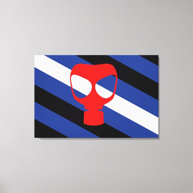 Toile Drapeau de fierté de masque (Recto)