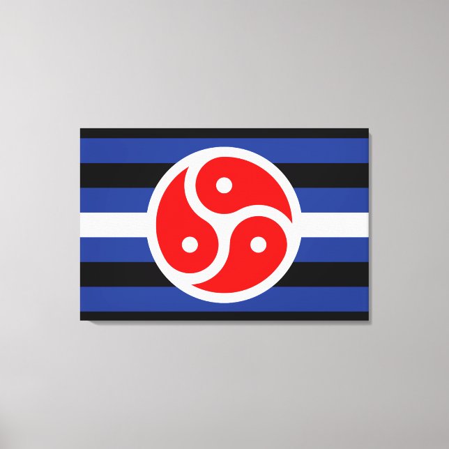 Toile Drapeau de fierté de pratique en cuir (Recto)