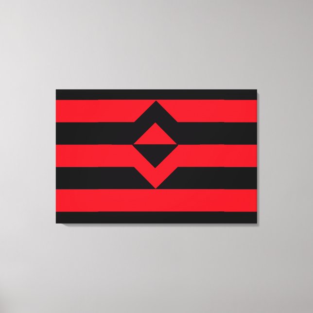 Toile Drapeau de fierté du poing (Recto)