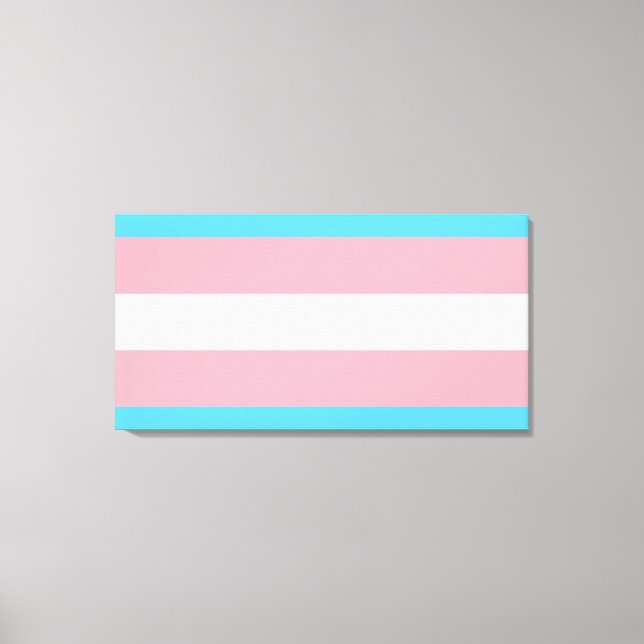 Toile Drapeau de fierté transgenre (Recto)