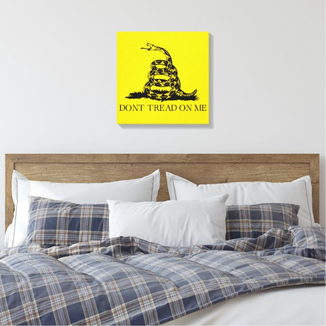 Toile Drapeau de Gadsden à serpent à sonnette : Lutte, R (Insitu(Chambre))