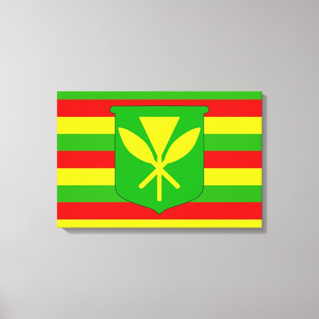 Toile Drapeau de Kanaka Maoli (Recto)
