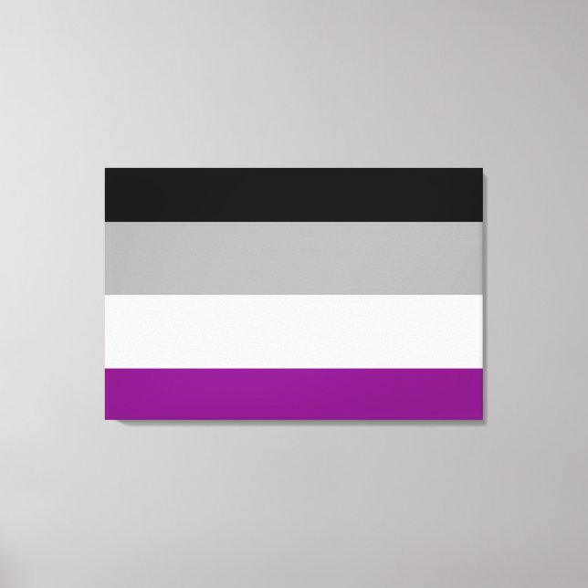 Toile Drapeau de la fierté asexuelle (Recto)