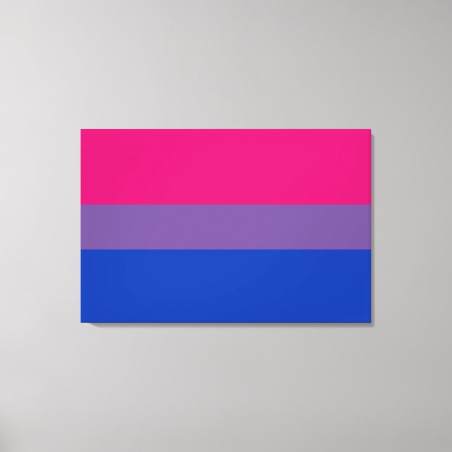 Toile Drapeau de la fierté bisexuelle (Recto)