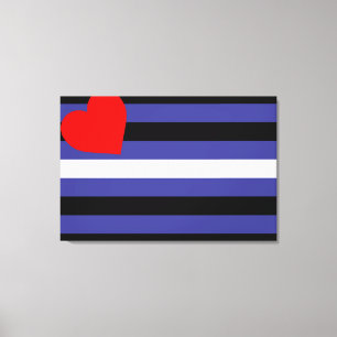 Toile Drapeau de la Fierté en cuir