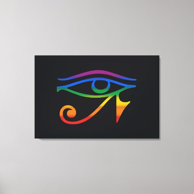 Toile Drapeau de la fierté gay goth (Recto)