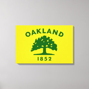 Toile Drapeau de la ville d'Oakland (Californie)