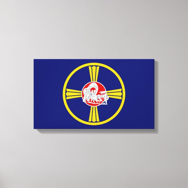 Toile Drapeau de la ville d'Omaha (Nebraska) (Recto)