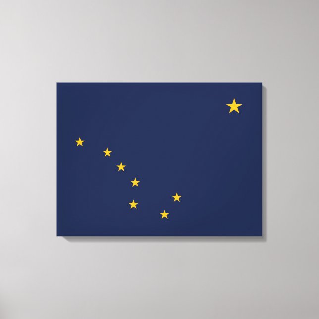 Toile Drapeau de l'Alaska (Recto)