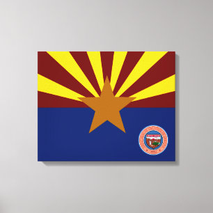 Toile Drapeau de l'Arizona