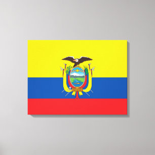 Toile Drapeau de l'Équateur