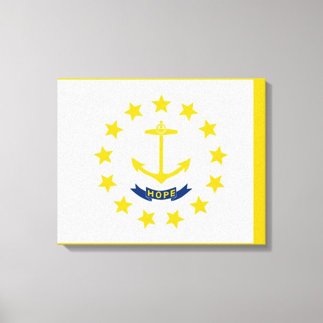 Toile Drapeau de l'État de Rhode Island (Recto)