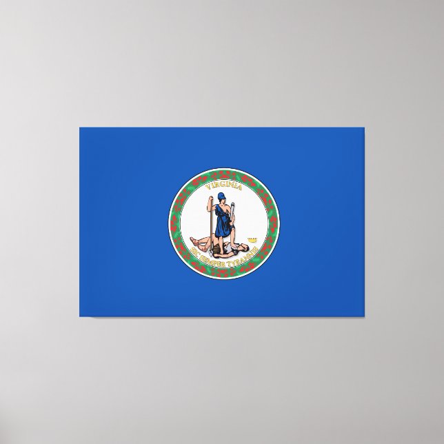 Toile Drapeau de l'État de Virginie (Recto)