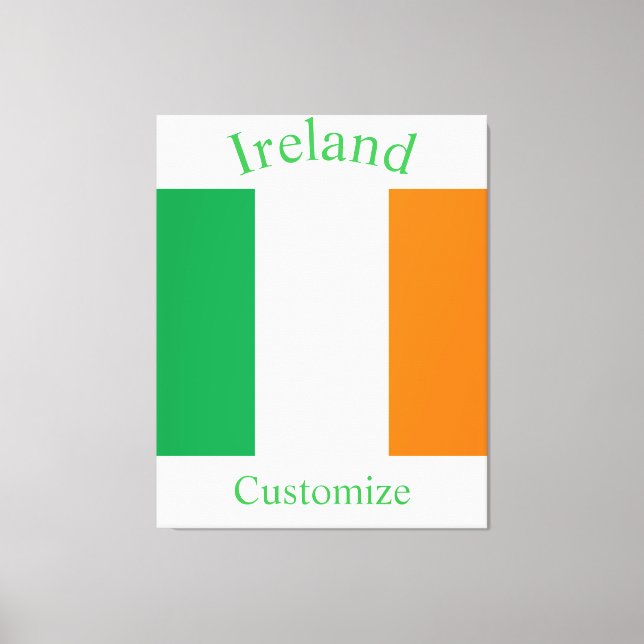 Toile Drapeau de l'Irlande Thunder_Cove (Recto)