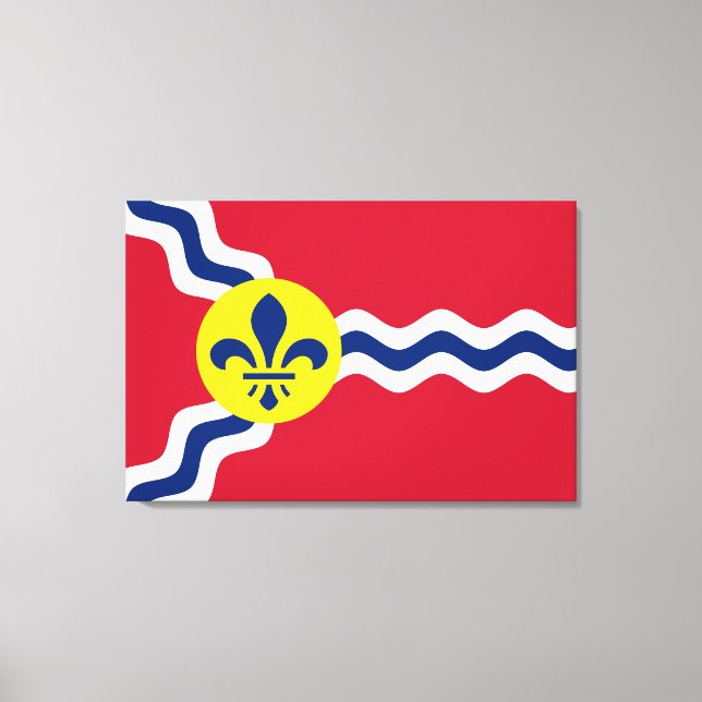 Toile Drapeau de Saint-Louis (Missouri) (Recto)
