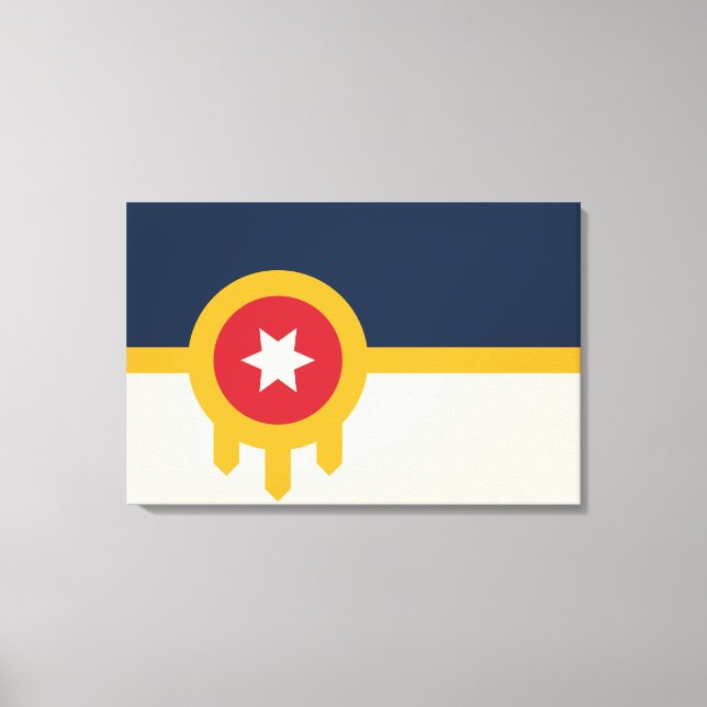 Toile Drapeau de Tulsa (Oklahoma) (Recto)