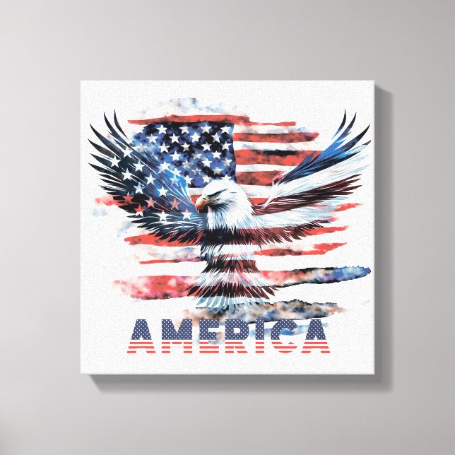Toile Drapeau des États-Unis. Amérique (Recto)